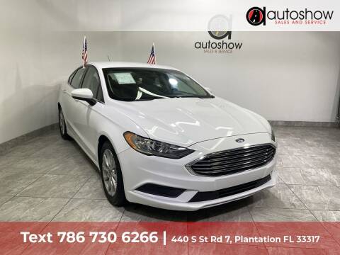 2017 Ford Fusion for sale at AUTOSHOW SALES & SERVICE in Plantation FL