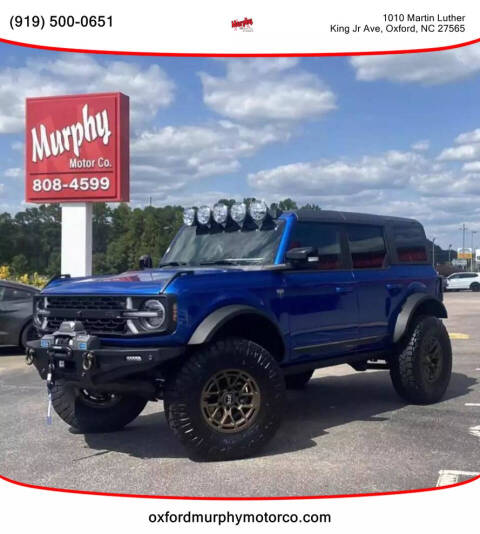 2021 Ford Bronco for sale at Murphy Motor Co of Oxford in Oxford, NC