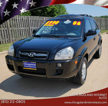 2006 Hyundai Tucson for sale at Chicagoland Internet Auto - 410 N Vine St New Lenox IL, 60451 in New Lenox IL