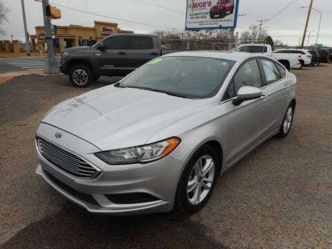2018 Ford Fusion for sale at AUGE'S SALES AND SERVICE in Belen NM