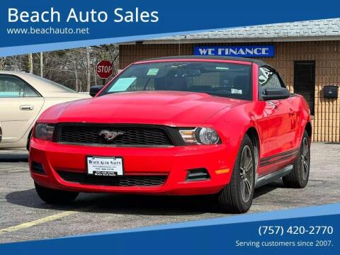 2010 Ford Mustang for sale at Beach Auto Sales in Virginia Beach VA