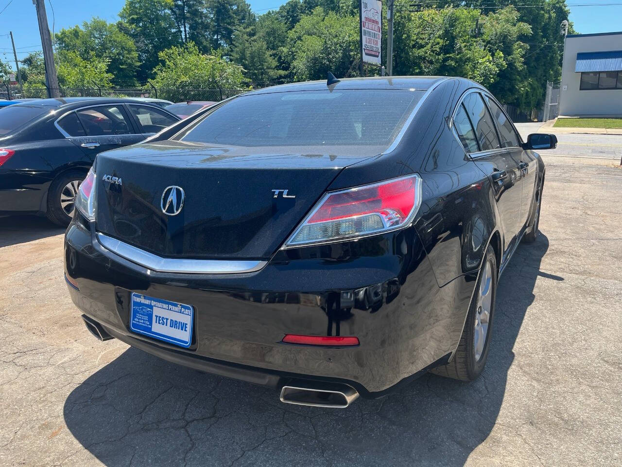 Black 2012 Acura TL w/Tech 4dr Sedan w/Technology Package 2