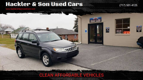 2013 Subaru Forester for sale at Hackler & Son Used Cars in Red Lion PA