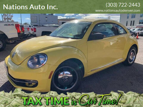 2012 Volkswagen Beetle for sale at Nations Auto Inc. in Denver CO