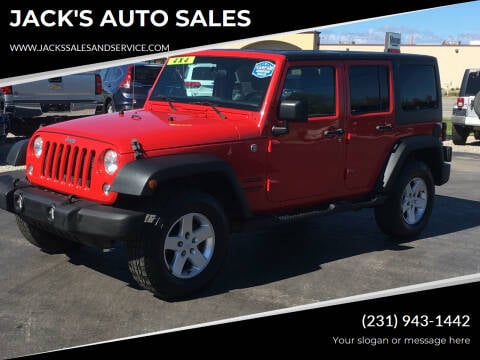 2015 Jeep Wrangler Unlimited for sale at JACK'S AUTO SALES in Traverse City MI