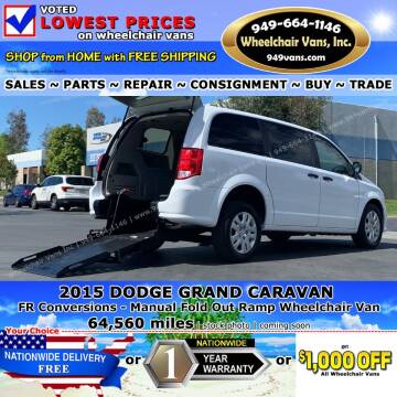 2015 Dodge Grand Caravan for sale at Wheelchair Vans Inc in Laguna Hills CA
