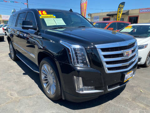 2016 Cadillac Escalade ESV for sale at Super Car Sales Inc. in Oakdale CA