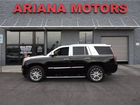 2015 Cadillac Escalade for sale at Ariana Motors LLC- Boulder highway in Las Vegas NV