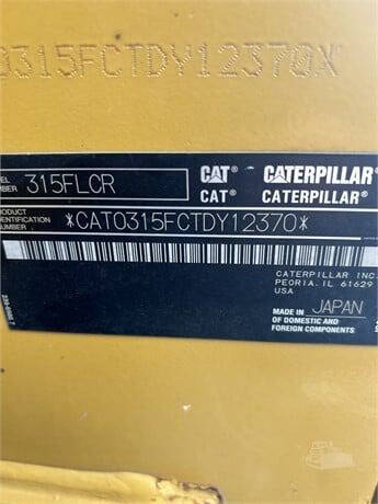 2019 Caterpillar 315F LCR