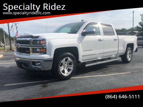 2014 Chevrolet Silverado 1500 for sale at Specialty Ridez in Pendleton SC