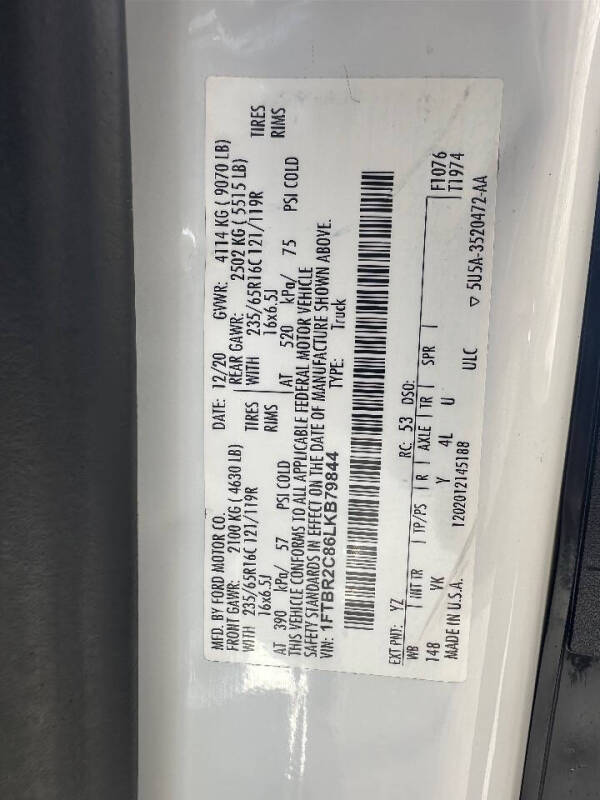 2020 Ford Transit 250