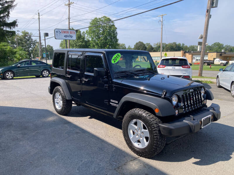 2015 Jeep Wrangler Unlimited for sale at JERRY SIMON AUTO SALES in Cambridge NY