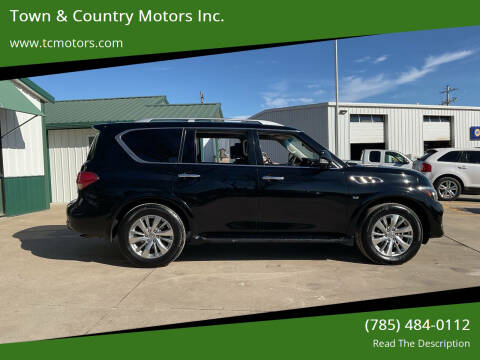 2016 Infiniti QX80 for sale at Town & Country Motors Inc. in Meriden KS