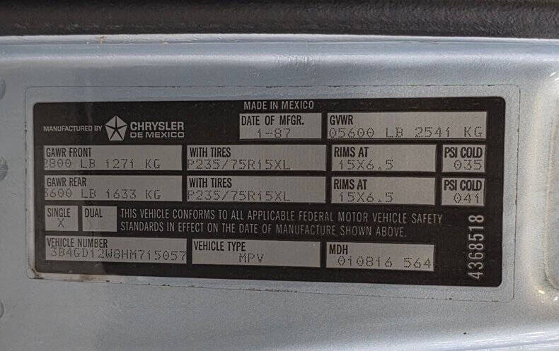 1987 Dodge Ramcharger 150