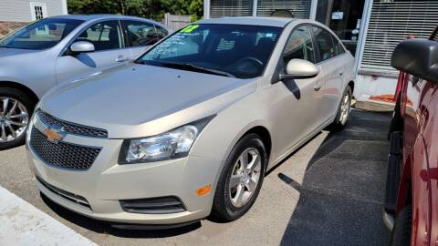 2012 Chevrolet Cruze for sale at Falmouth Auto Center in East Falmouth MA
