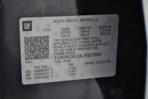 2020 Chevrolet Tahoe Police