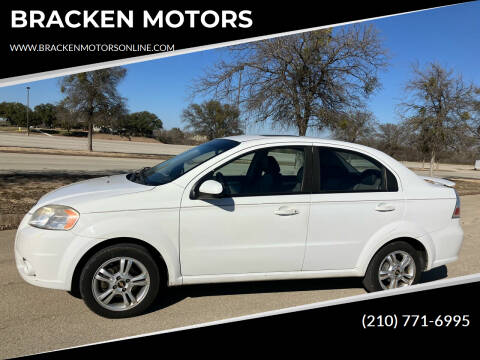 2011 Chevrolet Aveo for sale at BRACKEN MOTORS in San Antonio TX