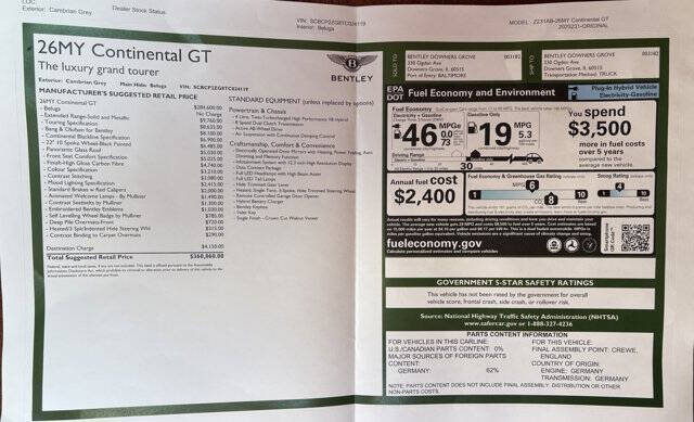 2026 Bentley Continental