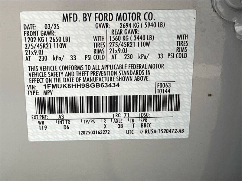 2025 Ford Explorer Platinum