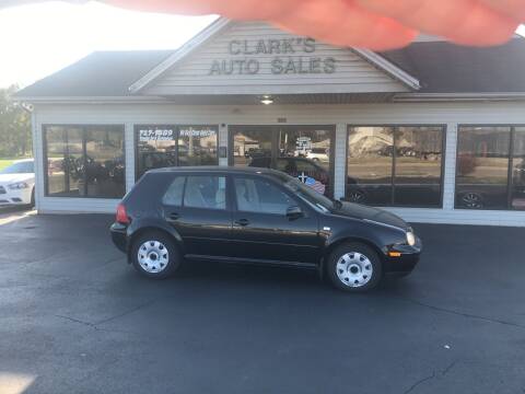 2000 Volkswagen Golf for sale at Clarks Auto Sales in Middletown OH