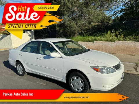2002 Toyota Camry for sale at Paykan Auto Sales Inc in San Diego CA