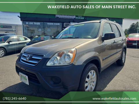 2006 Honda CR-V for sale at Wakefield Auto Sales of Main Street Inc. in Wakefield MA