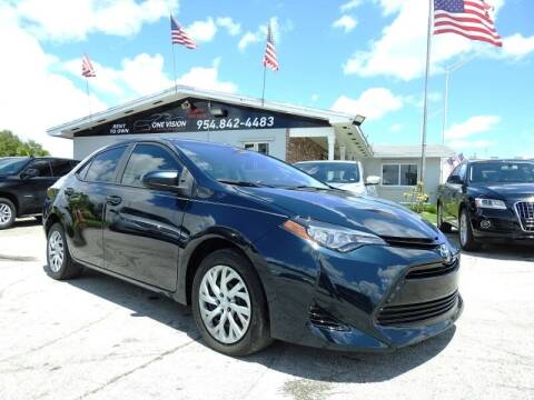 2019 Toyota Corolla for sale at One Vision Auto in Hollywood FL