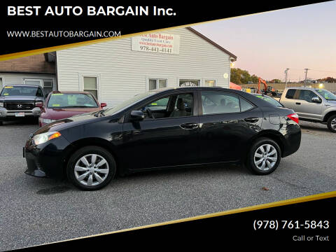 2016 Toyota Corolla for sale at BEST AUTO BARGAIN inc. in Lowell MA