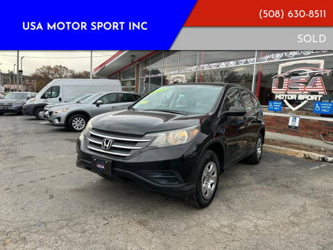 2014 Honda CR-V for sale at USA Motor Sport inc in Marlborough MA