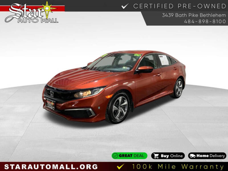 2021 Honda Civic for sale at STAR AUTO MALL 512 in Bethlehem PA