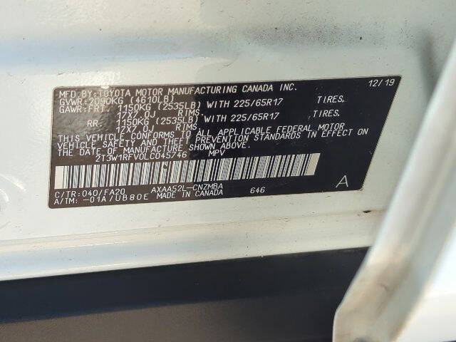 2020 Toyota RAV4 XLE