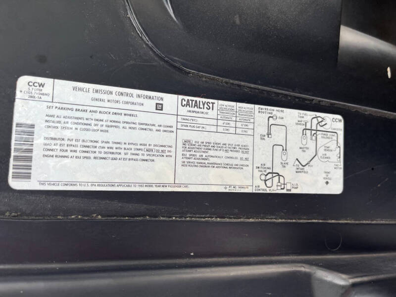 1982 Chevrolet Corvette Collector Edition