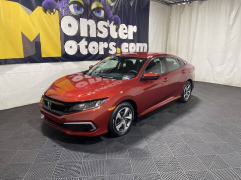 2020 Honda Civic for sale at Monster Motors in Michigan Center MI