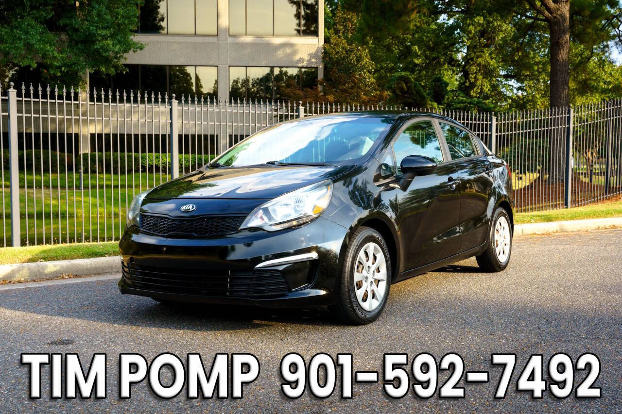 Black 2017 Kia Rio LX LX 4dr Sedan 6A 1