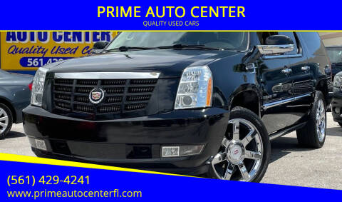 2012 Cadillac Escalade ESV for sale at PRIME AUTO CENTER in Palm Springs FL