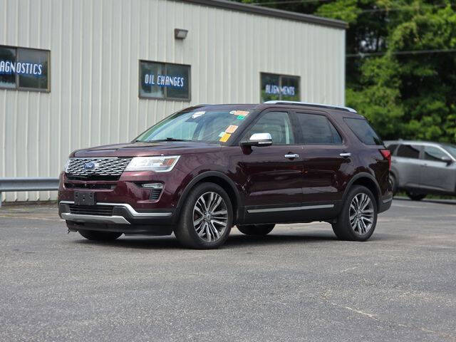 Red 2018 Ford Explorer Platinum AWD Platinum 4dr SUV 2