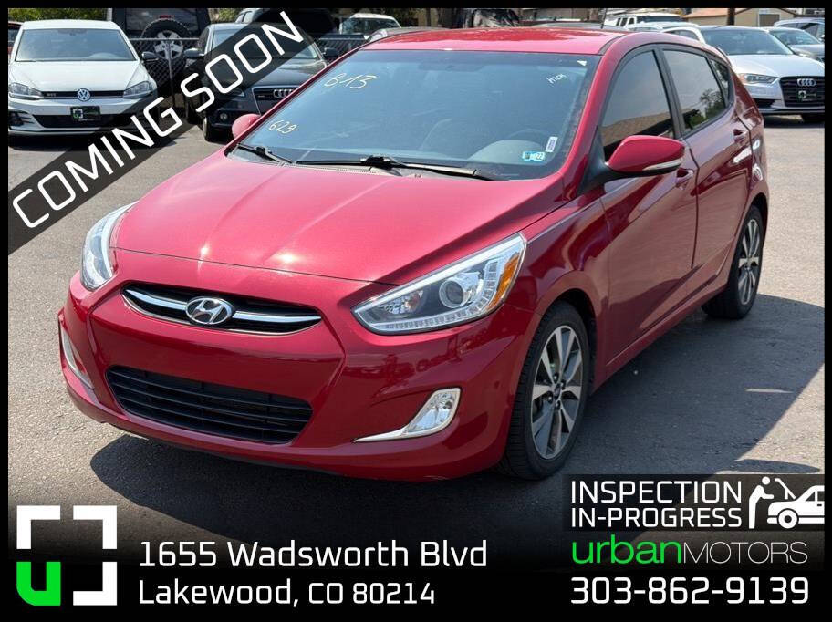 Red 2015 Hyundai ACCENT Sport Sport 4dr Hatchback 1