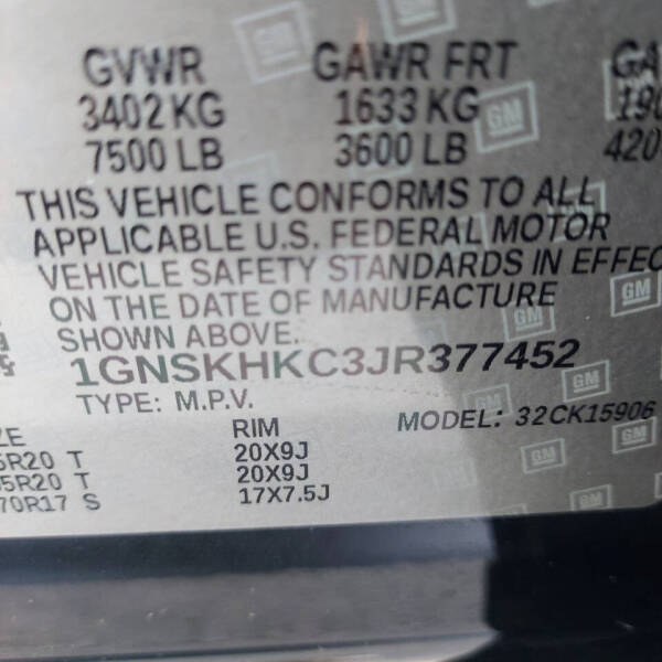 2018 Chevrolet Suburban LT