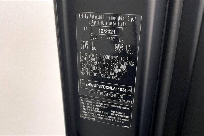 2022 Lamborghini Aventador LP 780-4 Ultimae