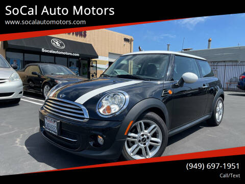 2011 MINI Cooper for sale at SoCal Auto Motors in Costa Mesa CA