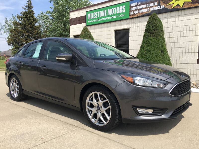 2015 Ford Focus for sale at MILESTONE MOTORS in Chesterfield MI