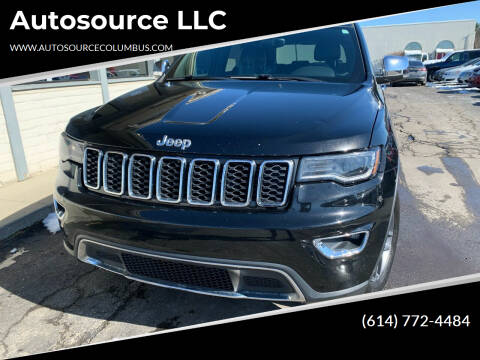 2017 Jeep Grand Cherokee for sale at Autosource LLC in Columbus OH