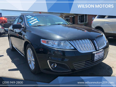2011 Lincoln MKS for sale at WILSON MOTORS in Stockton CA