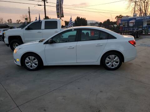2014 Chevrolet Cruze for sale at E and M Auto Sales in Bloomington CA