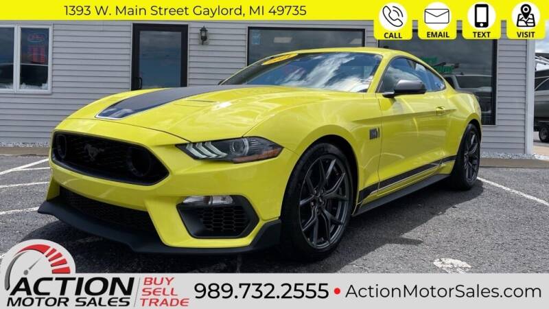 2021 Ford Mustang for sale at Action Motor Sales in Gaylord MI