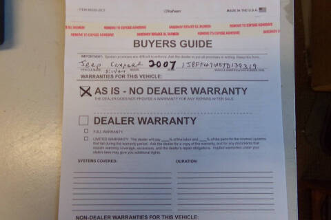 2007 Jeep Compass Sport