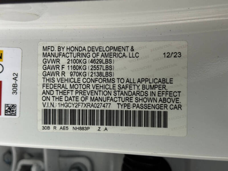 2024 Honda Accord Hybrid Sport-L