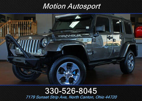 2016 Jeep Wrangler Unlimited for sale at Motion Auto Sport in North Canton OH