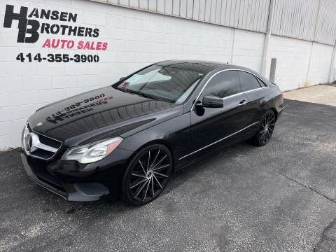 2014 Mercedes-Benz E-Class for sale at HANSEN BROTHERS AUTO SALES in Milwaukee WI