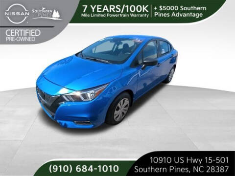 2021 Nissan Versa for sale at PHIL SMITH AUTOMOTIVE GROUP - Pinehurst Nissan Kia in Southern Pines NC